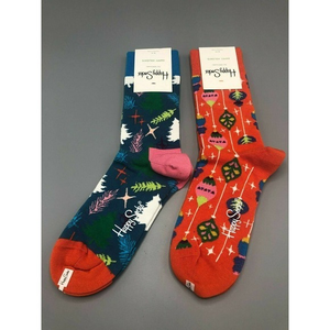 HAPPY SOCKS SIZE 9-11 Women Happy Holidays 2‎ Pack Set Men US 10-13